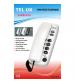 TEL UK 18035 Sorrento Desk & Wall Mountable Corded Telephone - White